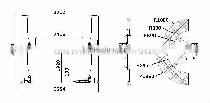 Baseplate 2 Post Vehicle Lifts