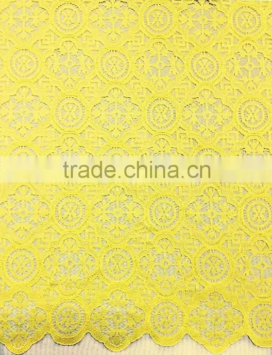 Wholesale High Quality Polyester Strand Lace Fabric T8043