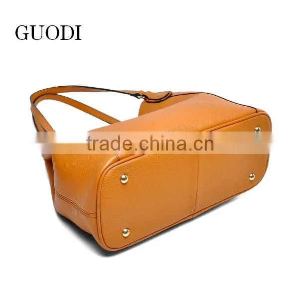 2015 elegant fashion handbags of leather, leather ladies handbags
