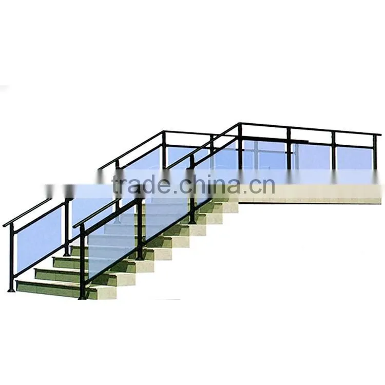 Glass and aluminum material swimming pool fence