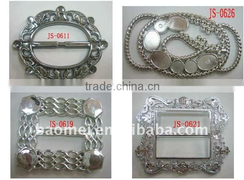 plated belt buckle