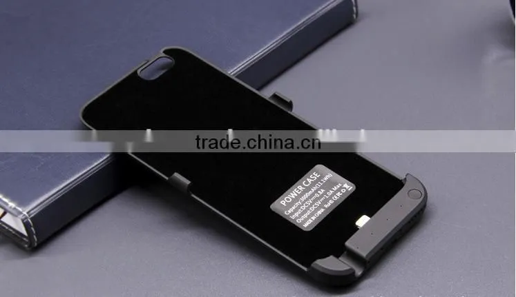 Wireless charger for i phone 6 4.7", China factory supply new battery case product, low price promotional battery case charger