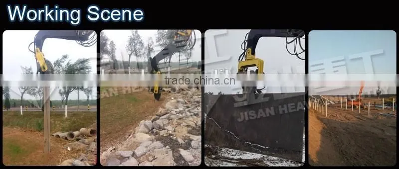 Excavator Mounted hydraulic piling hammer for 20ton excavator