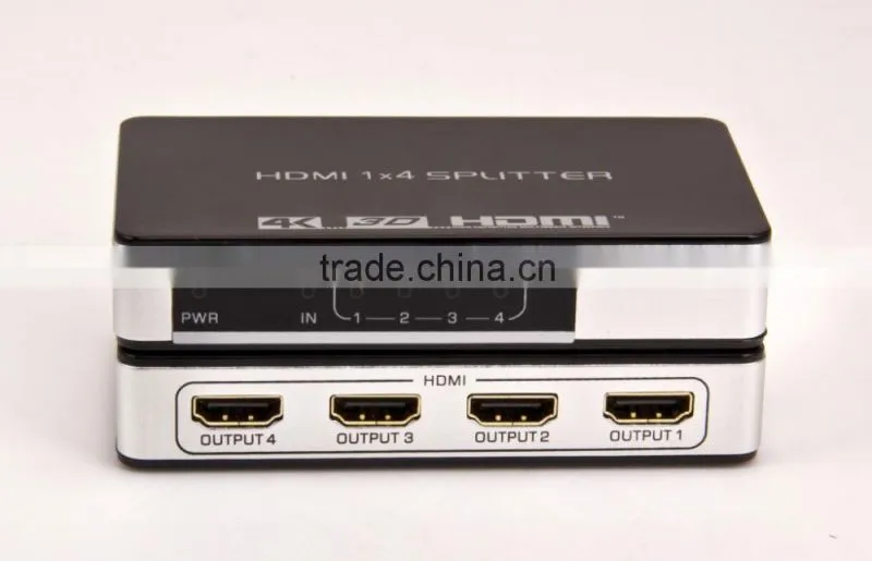 New 1x4 3D HDMI Splitter for HDTV HDMI V1.4 1080P Audio Video Splitter Extender