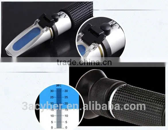 RSG-100ATC Black Rubber Strip Brix & Beer Sugar Wine Wort SG 0-32% Hand Held Refractometer