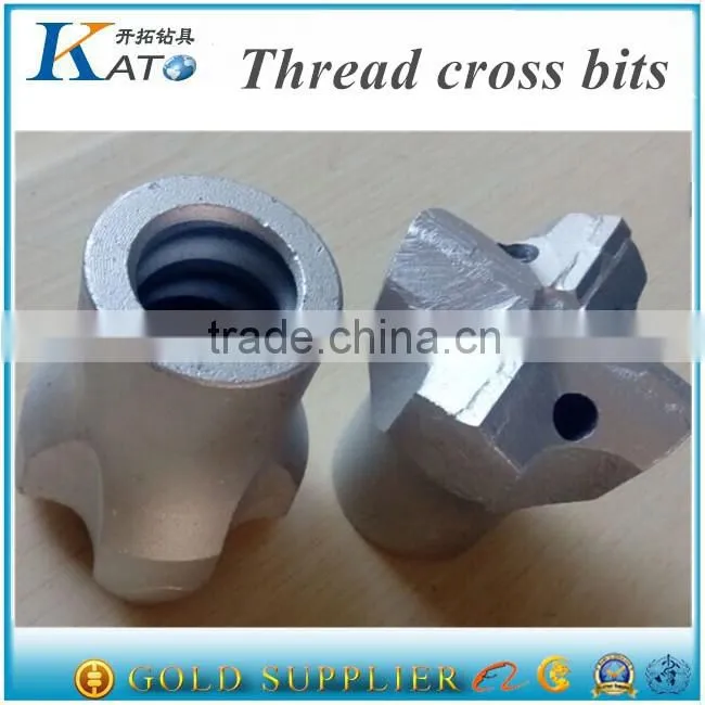 furnace tapping cross type drill bit 55mm/60mm/65mm/70mm