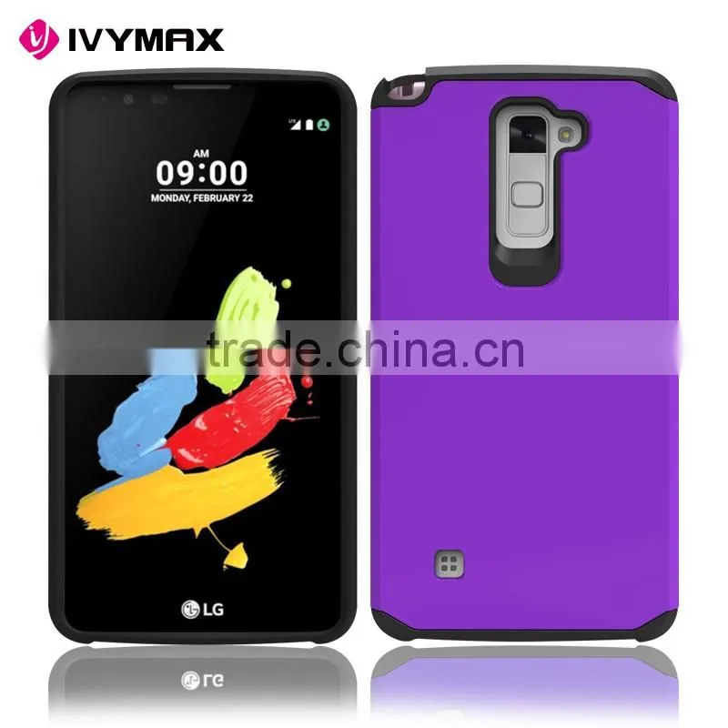 TPU case manufacturer guangzhou dual layer slim armor combo case for LG stylo2 plus MS550 K530 K536