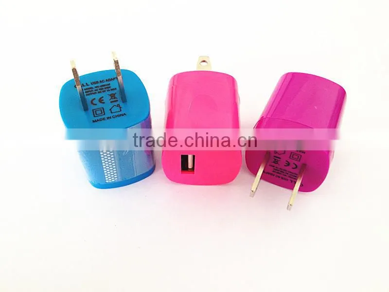 For iPhone Electronic US plug AC wall travel charger adapter with 5V 1A/1.5A output