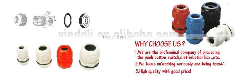 2015 hot selling IP68 nylon cable gland PG series