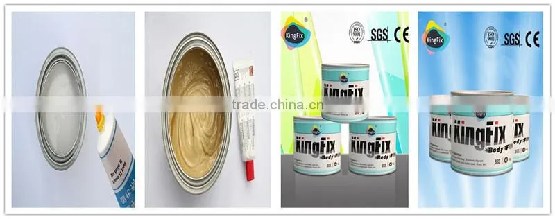 BPO system crack resistant galvanized steel auto body filler
