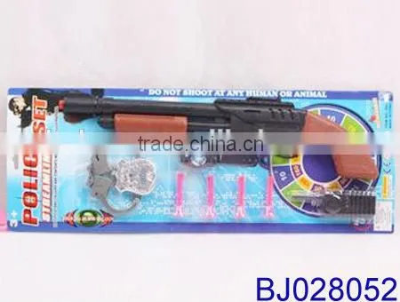 Happy kid toy cool cheap plastic toy police gun play set