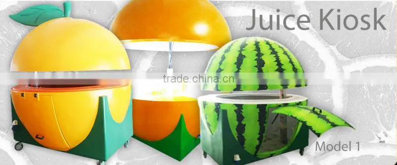 fruit kiosk food carts for sale, fiberglass kiosk made in China mobile kiosk
