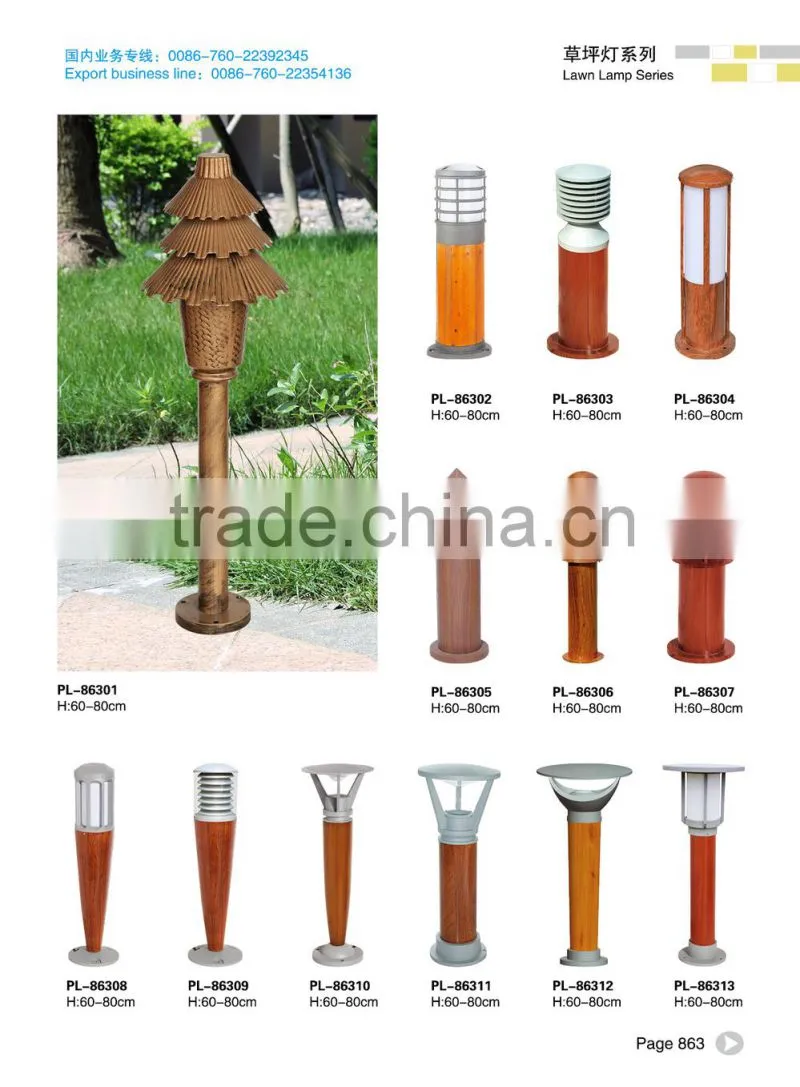 Aluminium lawn lamp Outdoor lawn lamp with conventional /LED light source CP-39701