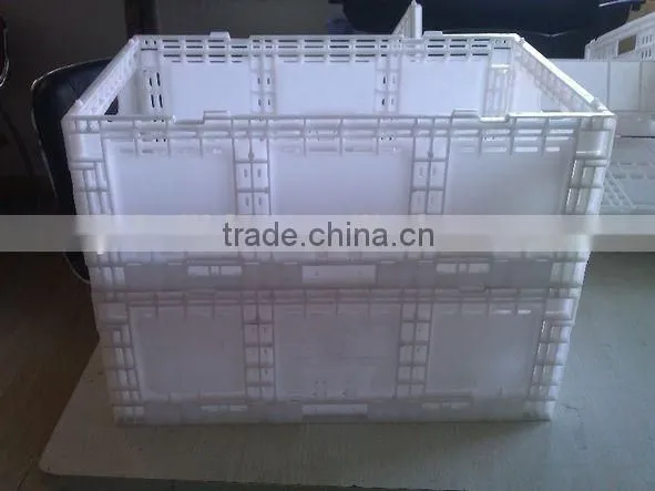 2016 PP Good quality hot sale plastic foldable crate for apples and orange and all kinds fruits