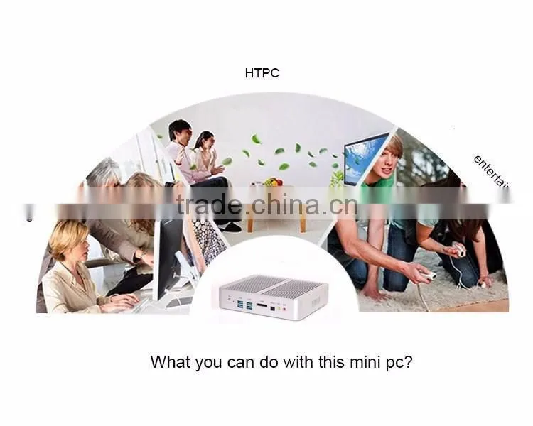 Cheap desktop I5 Mini computer With Intel Celeron i5 4258U 2.4GHZ turo2.9G 12V windows WiFi HDMI VGA HD 4K resolution USB