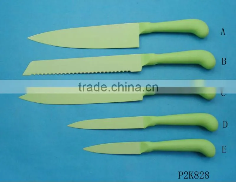 Non-stick kitchen knives