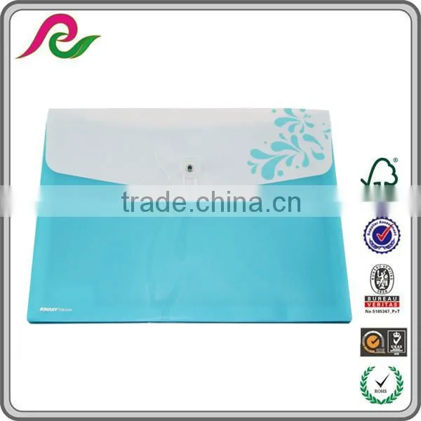 Newest a5 size plastic envelope file folder