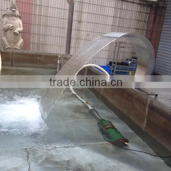Brush surface home garden fountain swimming pool water blade waterfall