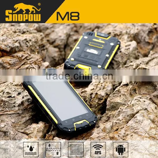 waterproof IP68 SNOPOW M8 quad core rugged smartphone