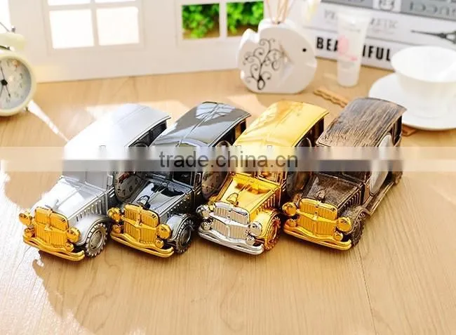 Classic car alarm digital pointer plastic table clock