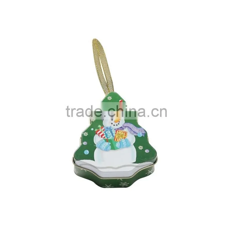Tree shaped tin box gift tin box Christmas gift tin box