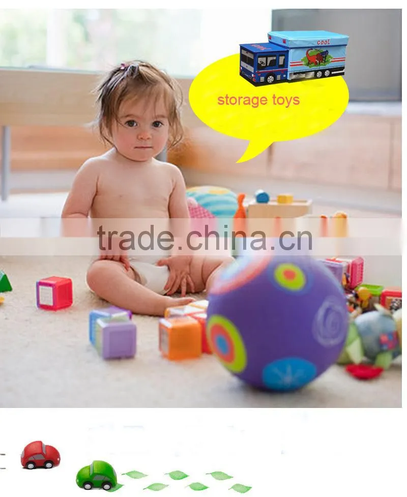 Cartoon car stool toy storage box storage box Oxford cloth stool creative oxford cardboard