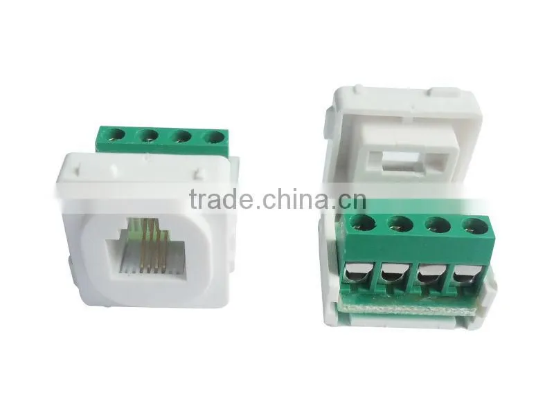 Australia clipsal RJ11 keystone jack with screw terminal