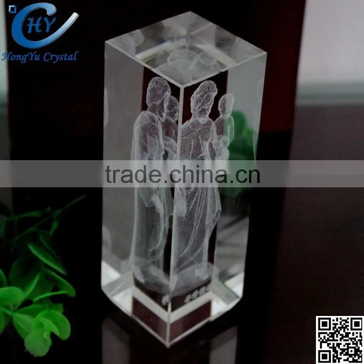 new custom cheap 3D laser crystal engraving model