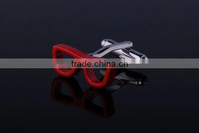 Red Glasses Novelty Cufflink