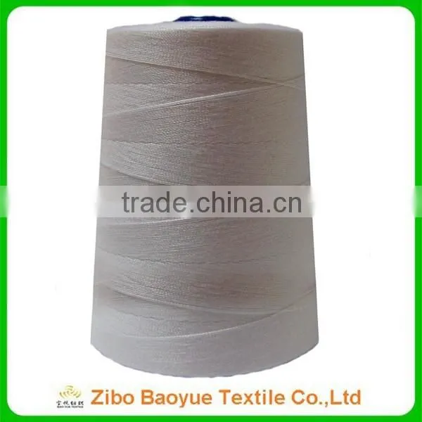 20/2 20/3 raw white 100% spun polyester sewing thread