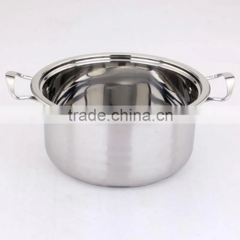 Stainless Steel Cookware Sets Broad-Edge Soup Pot