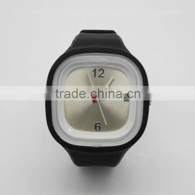 wholesale geneva promotional fashion silicone jelly watch with china movt