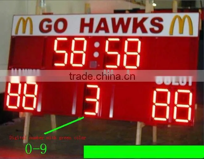 6 inches 7 segment countdown timer counter score indicator/led digital timer display