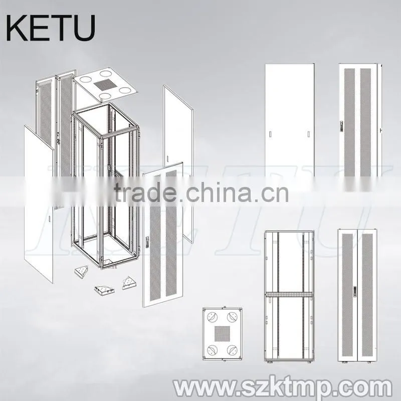 mesh door 42u network server cabinet