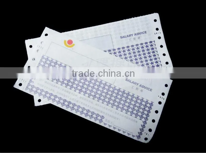 Custom made payslip printing paper manufacturer
