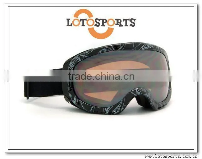 hot selling product 2012 of ski goggles with transparent contact lens