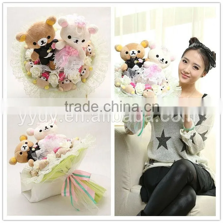 Bride and Groom Plush Teddy Bear Wedding Gifts Souvenirs