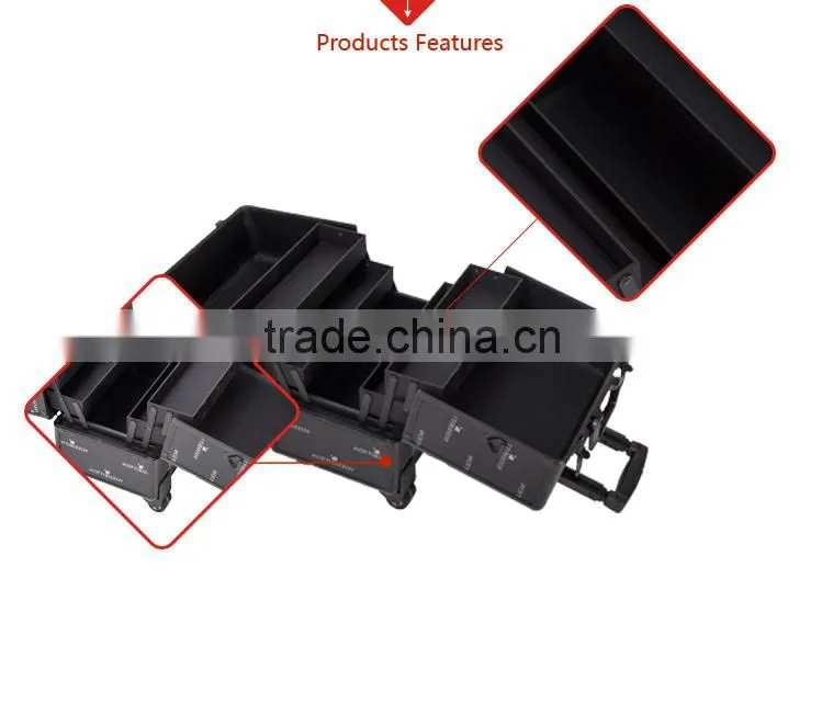 Guangzhou Factory Wholesale Makeup Artist Trolley Beauty Box