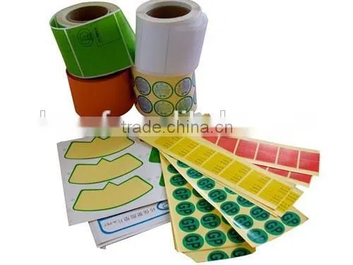 custom PE sticker printing sticker for food