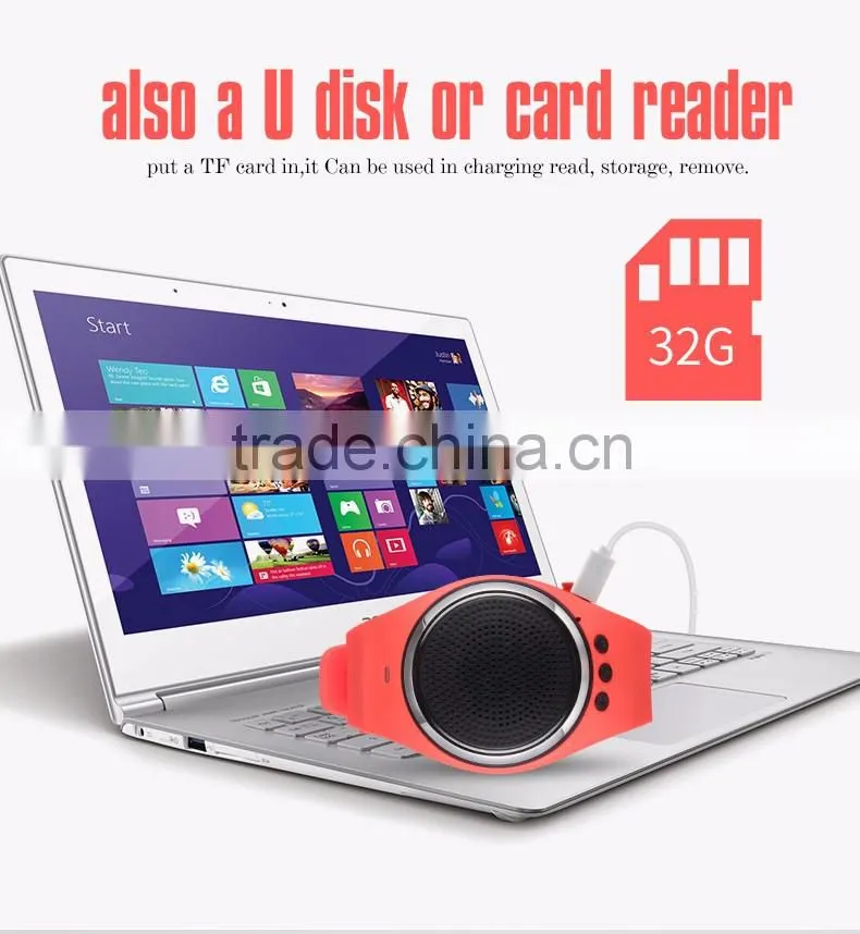 Fanmusic RS09 Creative Sport Bluetooth Wireless Speaker Multi-Function Bracelet