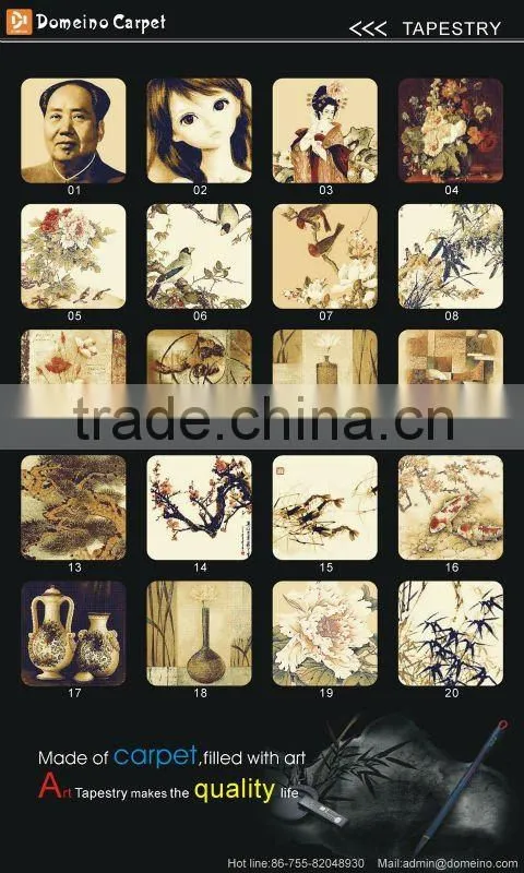 handmade silk tapestry carpet