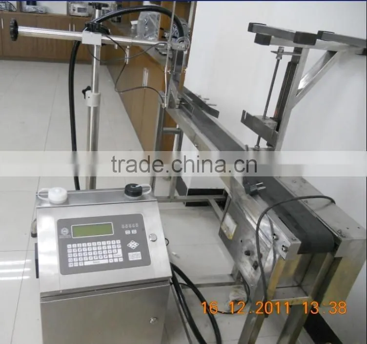 Automatic hot ink roll coder with conveyor belt