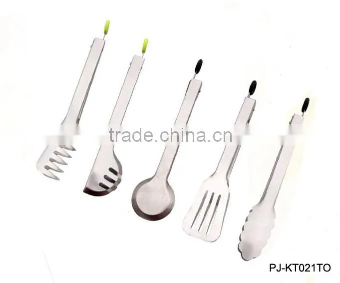 Wood Handle BBQ Tongs
