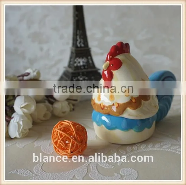 ceramic rooster salt shaker animal sieve pepper shaker