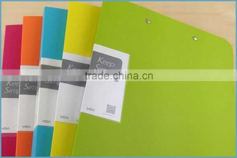 Good Quality A4 Size Hard Cover PP Plastic File Folder