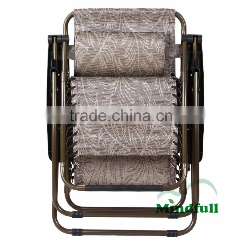 Outdoor Adjustable Zero Gravity Chair Portable Lounge Chair With Pillow