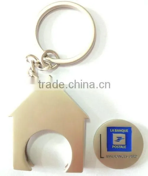 lowest price metal coin holder keychain