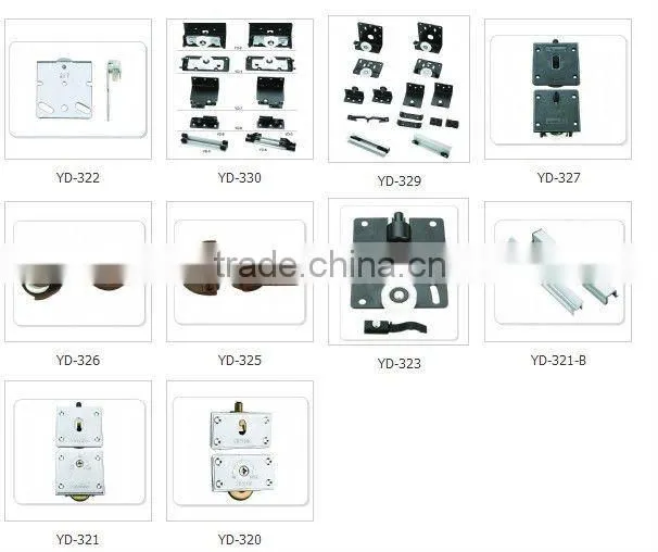 Plastic sliding wardrobe door wheel