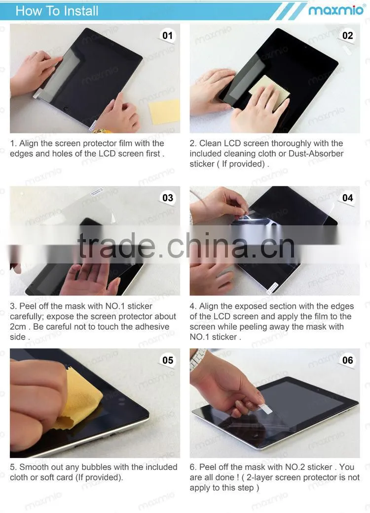Wholesale Price PET Film Product Crystal Clear Screen Protector for Gionee Elife E6