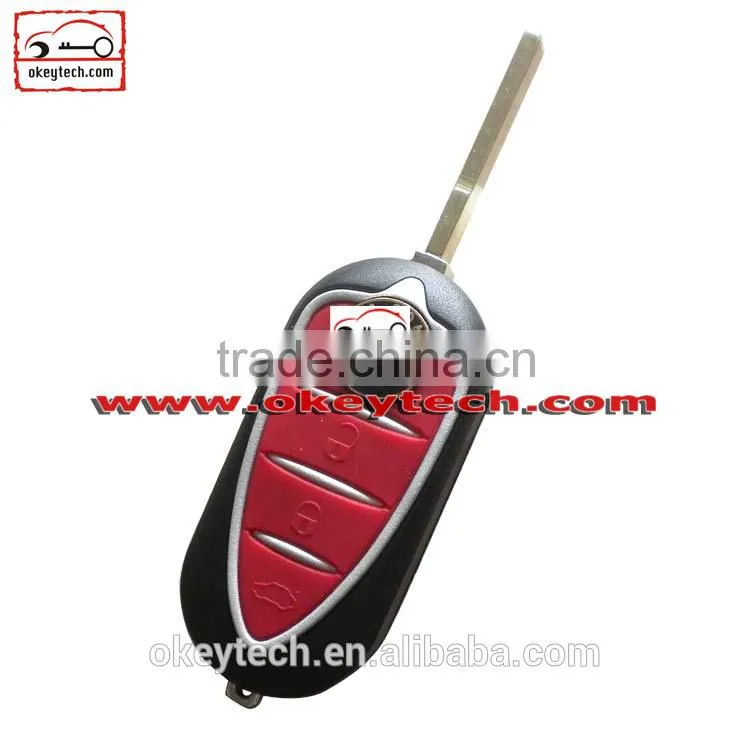 Best price car key blanks wholesale Alfa 3 button remote key shell key for car alfa romeo